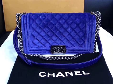 royal blue velvet chanel bag|chanel bag dimensions.